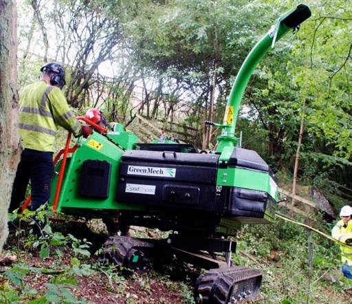 Štěpkovač GreenMech QuadTrak 160 diesel