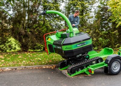 Štěpkovač Greenmech QuadTrak 160 trailer